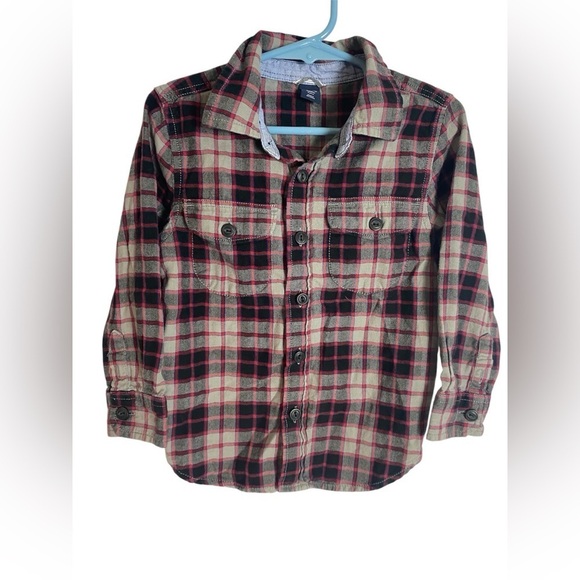 GAP Other - Plaid Kids Shirt - Red and Black